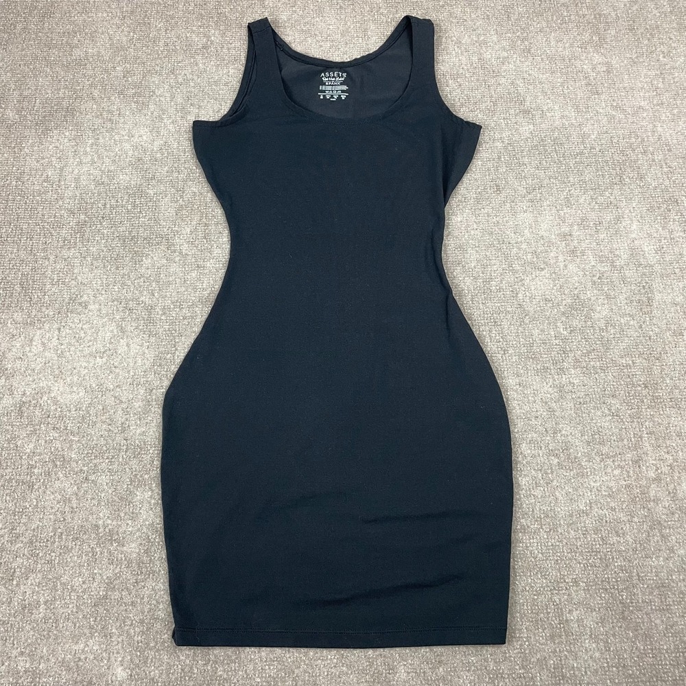 Assets Red Hot Label By Spanx Tank Slip Shapewear Womens M Black Wide Strap
